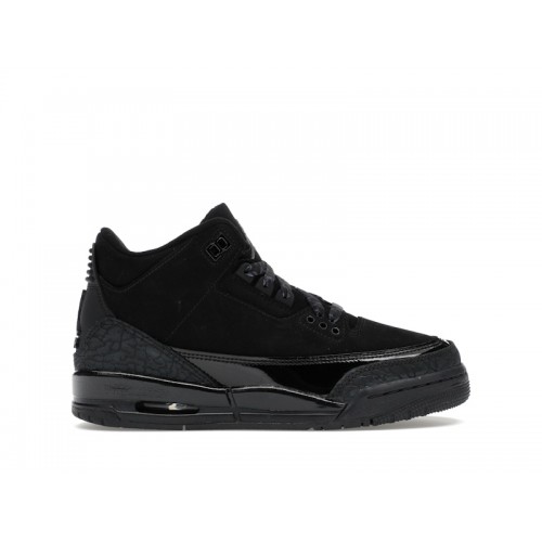 Кроссы Jordan 3 Retro Black Cat (2025) (GS) - подростковая сетка размеров