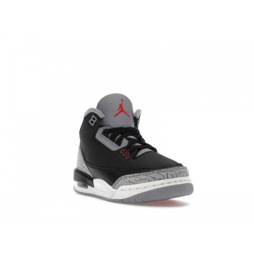 Кроссы Jordan 3 Retro Black Cement (2024) (GS) - подростковая сетка размеров