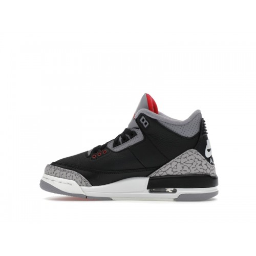 Кроссы Jordan 3 Retro Black Cement (2024) (GS) - подростковая сетка размеров