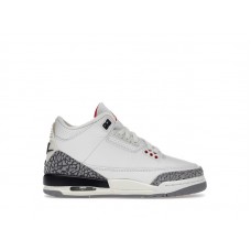 Подростковые кроссовки Jordan 3 Retro White Cement Reimagined (GS)