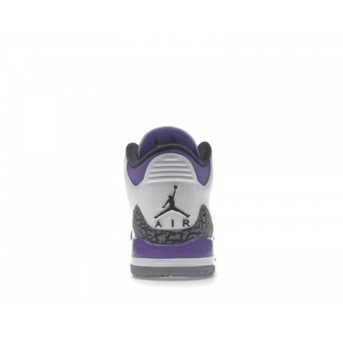 Кроссы Jordan 3 Retro Dark Iris (GS) - подростковая сетка размеров