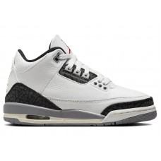 Подростковые кроссовки Jordan 3 Retro Cement Grey (GS)