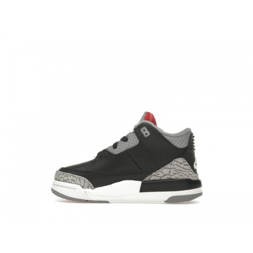 Air Jordan 3 Retro OG TD Black Cement 2024 - детская сетка размеров
