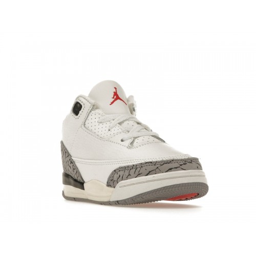 Кроссы Jordan 3 Retro White Cement Reimagined (TD) - детская сетка размеров