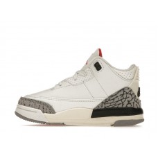 Малышам Jordan 3 Retro White Cement Reimagined (TD)