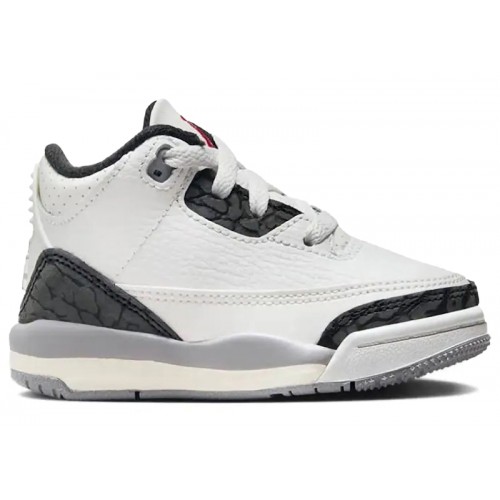 Кроссы Jordan 3 Retro Cement Grey (TD) - детская сетка размеров