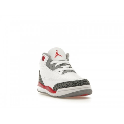 Кроссы Jordan 3 Retro Fire Red (2022) (TD) - детская сетка размеров