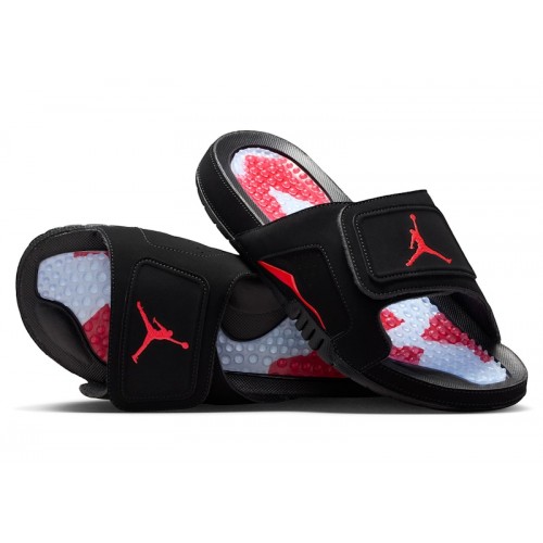 Jordan Hydro 6 Retro Slide Black Infrared - мужская сетка размеров