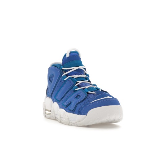 Кроссы Nike Air More Uptempo Battle Blue (GS) - подростковая сетка размеров