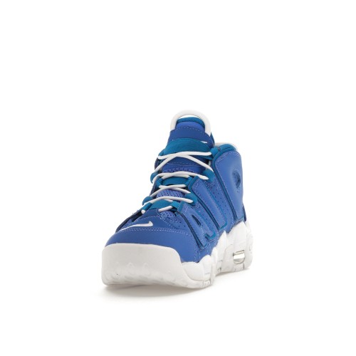 Кроссы Nike Air More Uptempo Battle Blue (GS) - подростковая сетка размеров