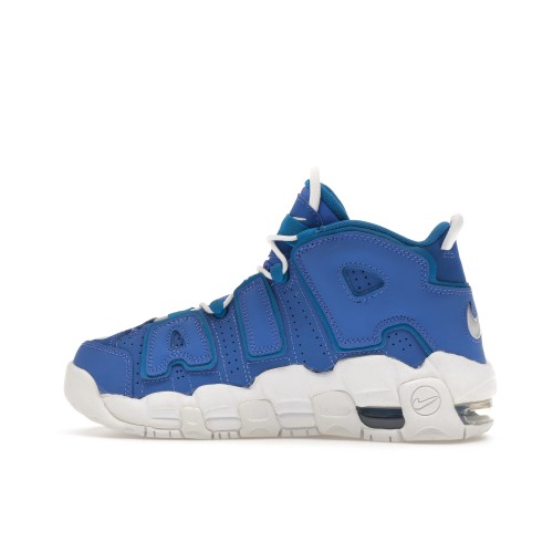 Кроссы Nike Air More Uptempo Battle Blue (GS) - подростковая сетка размеров