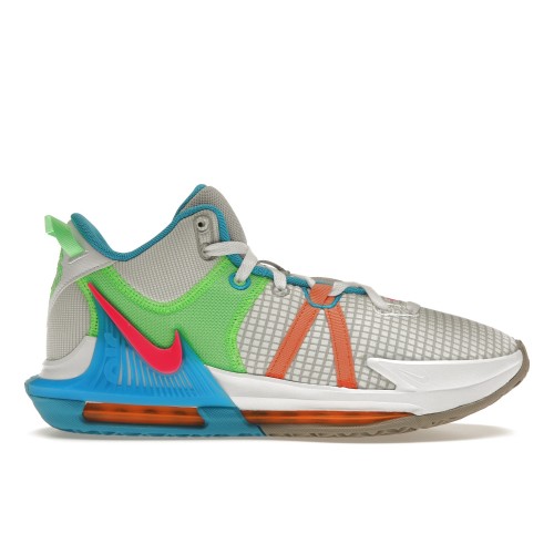 Кроссы Nike LeBron Witness 7 Grey Fog Multi-Color - мужская сетка размеров
