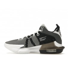 Кроссовки Nike LeBron Witness 7 White Black Metallic Silver