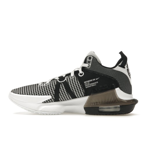 Nike LeBron Witness 7 White Black - мужская сетка размеров