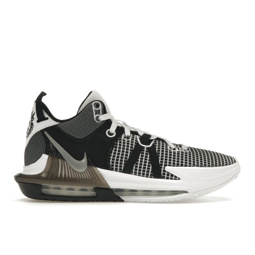 Nike LeBron Witness 7 White Black - мужская сетка размеров