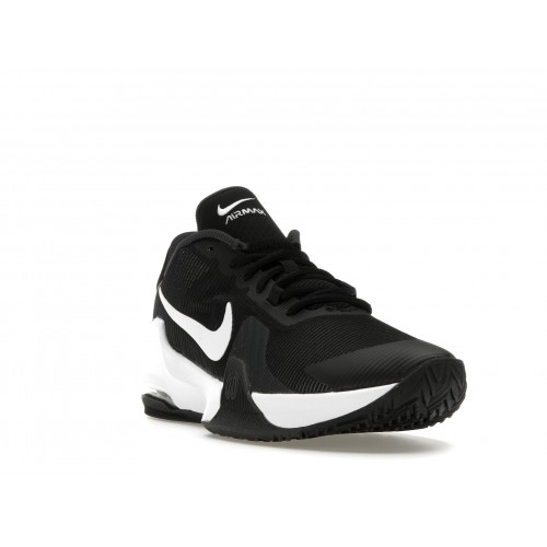 Кроссы Nike Air Max Impact 4 Black White Racer Blue - мужская сетка размеров