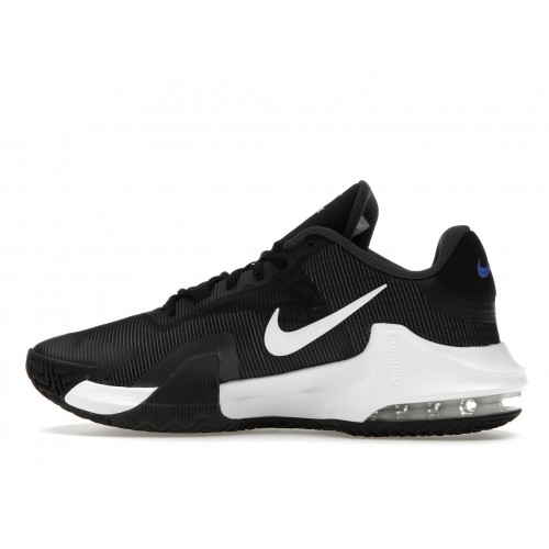 Кроссы Nike Air Max Impact 4 Black White Racer Blue - мужская сетка размеров