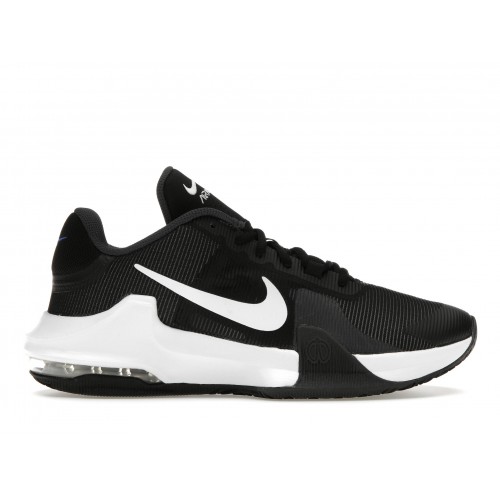 Кроссы Nike Air Max Impact 4 Black White Racer Blue - мужская сетка размеров