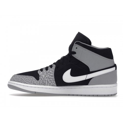 Кроссы Jordan 1 Mid SE Elephant Print - мужская сетка размеров