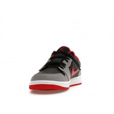 Jordan 1 Low Flyease Fire Red Cement Grey