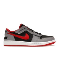 Кроссовки Jordan 1 Low Flyease Fire Red Cement Grey