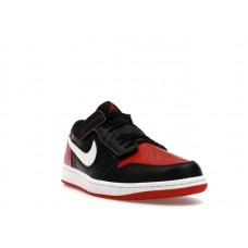 Jordan 1 Low FlyEase Black White Gym Red