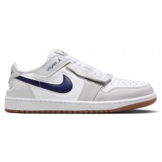 Jordan 1 Low EasyOn White Neutral Grey Gum Midnight Navy