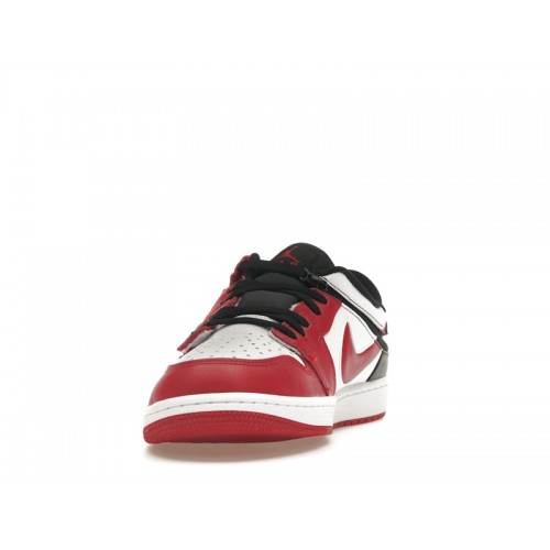 Кроссы Jordan 1 Low FlyEase Gym Red - мужская сетка размеров