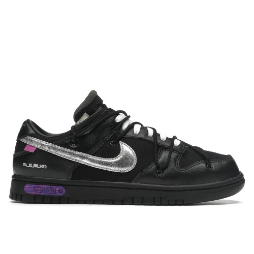 Кроссы Nike Dunk Low Off-White Lot 50 - мужская сетка размеров