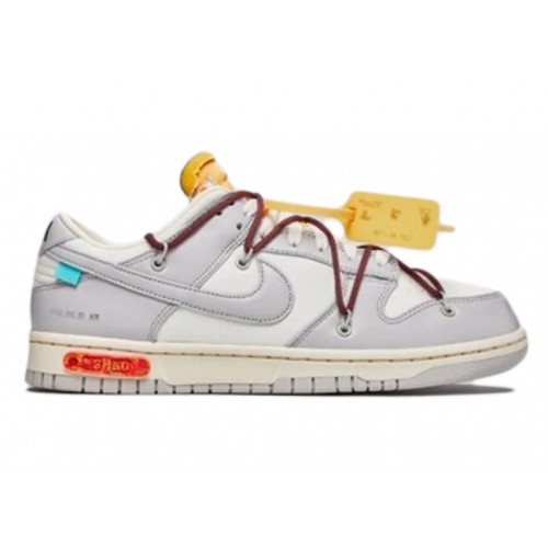 Кроссы Nike Dunk Low Off-White Lot 46 - мужская сетка размеров