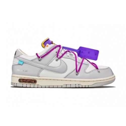 Кроссы Nike Dunk Low Off-White Lot 28 - мужская сетка размеров