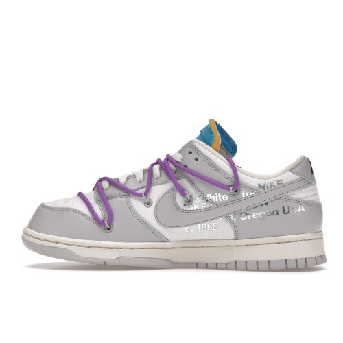 Кроссы Nike Dunk Low Off-White Lot 47 - мужская сетка размеров