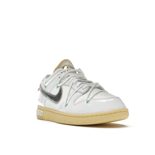 Кроссы Nike Dunk Low Off-White Lot 1 - мужская сетка размеров