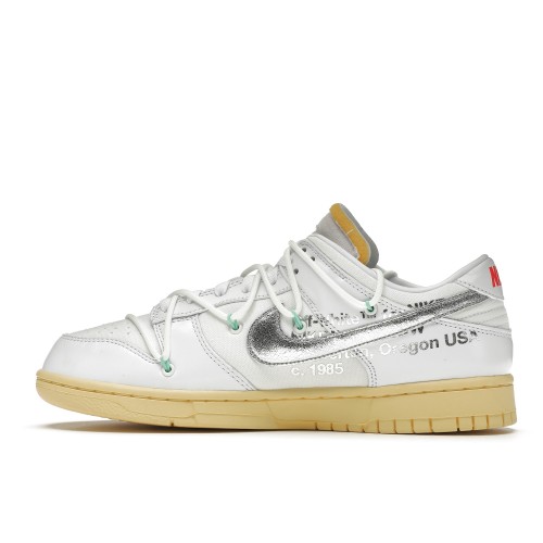 Кроссы Nike Dunk Low Off-White Lot 1 - мужская сетка размеров
