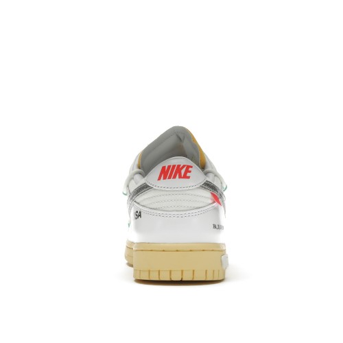 Кроссы Nike Dunk Low Off-White Lot 1 - мужская сетка размеров
