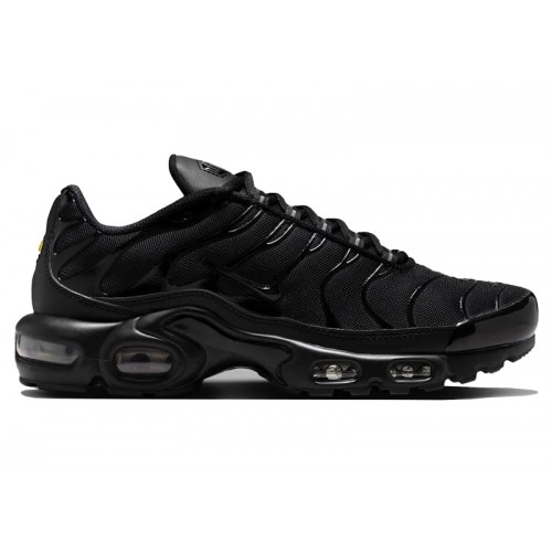 Кроссы Nike Air Max Plus Triple Black (W) - женская сетка размеров