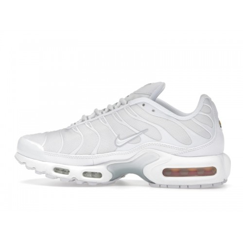 Nike Wmns Air Max Plus Triple White - женская сетка размеров