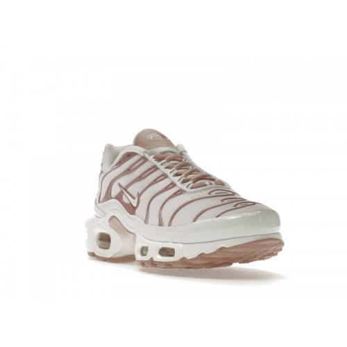 Кроссы Nike Air Max Plus White Pink Oxford (W) - женская сетка размеров