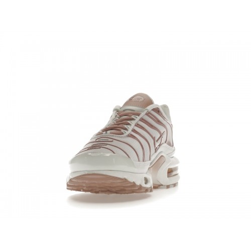 Кроссы Nike Air Max Plus White Pink Oxford (W) - женская сетка размеров