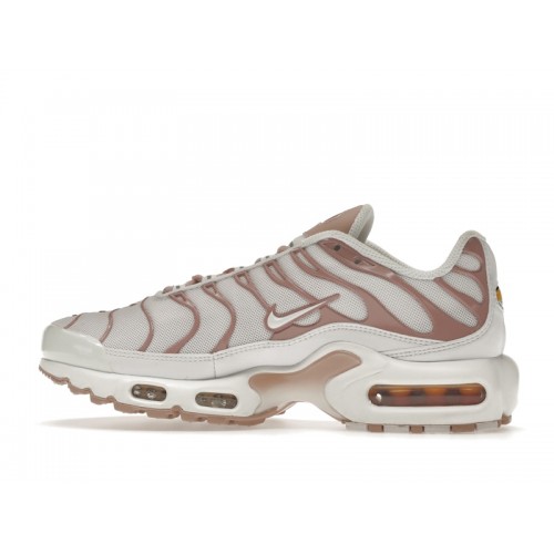 Кроссы Nike Air Max Plus White Pink Oxford (W) - женская сетка размеров