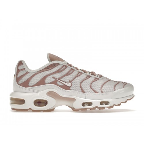 Кроссы Nike Air Max Plus White Pink Oxford (W) - женская сетка размеров