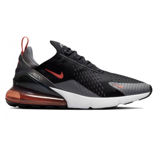 Кроссы Nike Air Max 270 Essential Black Grey Orange - мужская сетка размеров