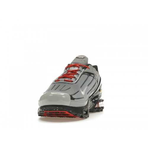 Кроссы Nike Air Max Plus 3 Light Smoke Grey Metallic Silver - мужская сетка размеров