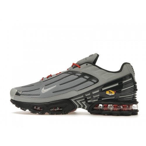 Кроссы Nike Air Max Plus 3 Light Smoke Grey Metallic Silver - мужская сетка размеров