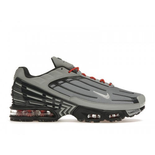 Кроссы Nike Air Max Plus 3 Light Smoke Grey Metallic Silver - мужская сетка размеров