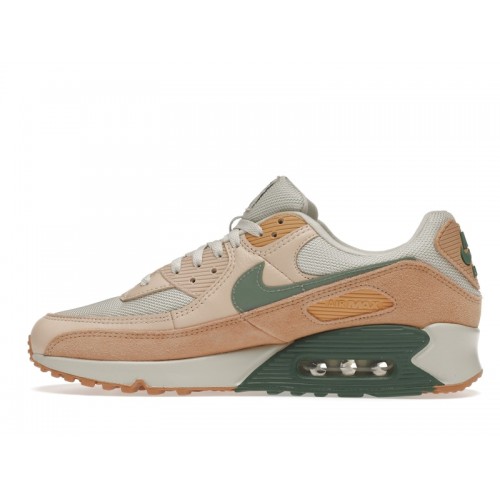 Nike Air Max 90 Premium Light Bone Dutch Green - мужская сетка размеров