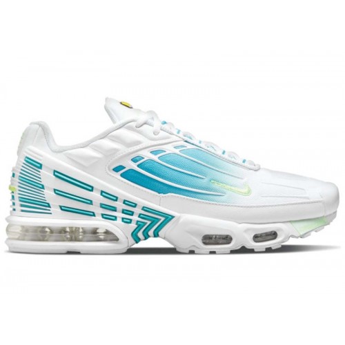 Кроссы Nike Air Max Plus 3 White Aquamarine - мужская сетка размеров