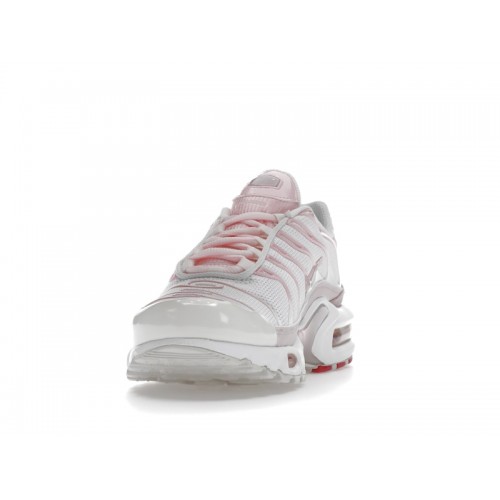 Кроссы Nike Air Max Plus White Pink (W) - женская сетка размеров