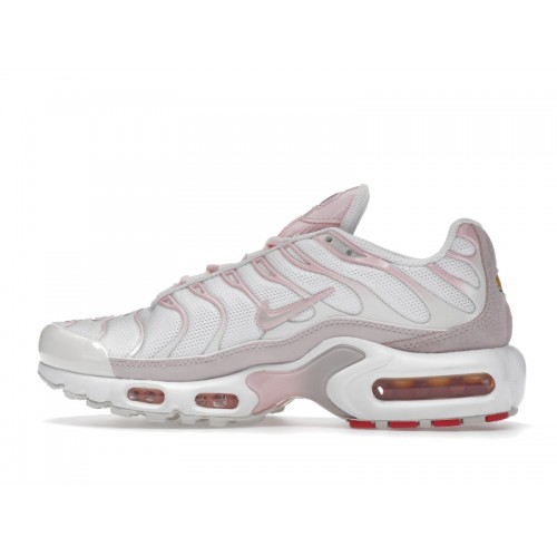 Кроссы Nike Air Max Plus White Pink (W) - женская сетка размеров