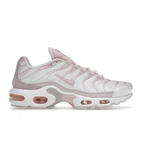 Кроссы Nike Air Max Plus White Pink (W) - женская сетка размеров